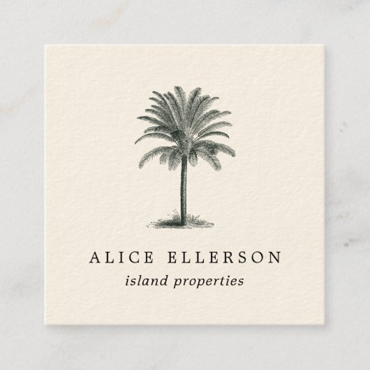 ハバナパーム スクエア名刺 (正面)