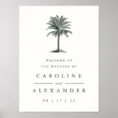 ハバナパーム |ヴィンテージのパーム結婚ツリーへようこそ ポスター (正面)
