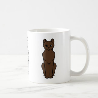 ハバナブラウン猫の漫画 コーヒーマグカップ