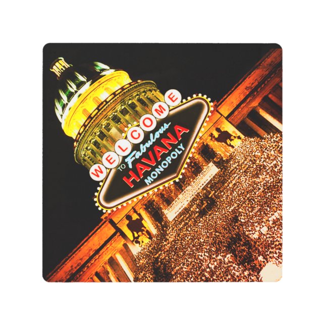 ハバナポップ・アートのアート メタルプリント (正面)