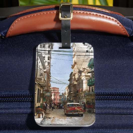 ハバナミニマルキューバヴィンテージレトロシティ ラゲッジタグ (正面インサイチュ2)