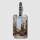 ハバナミニマルキューバヴィンテージレトロシティ ラゲッジタグ (正面縦)