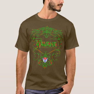 ハバナヴィンテージネオンデザイン Tシャツ
