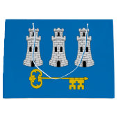 ハバナ国旗、キューバ大抱き枕 ラージペーパーバッグ (正面)