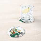 ハバナ夜パーティーのコースター ラウンドペーパーコースター (インサイチュ)