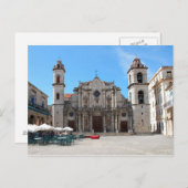ハバナ大聖堂の写真付きポストカード ポストカード (正面/裏面)