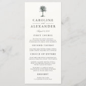 ハバナ結婚パームの名刺 メニュー (正面)