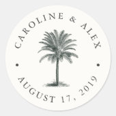 ハバナ結婚パーム ラウンドシール (正面)