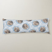 ハバナ絵を描ス銀色かわいいオリジナルペットドッグアート ボディピロー (裏面)