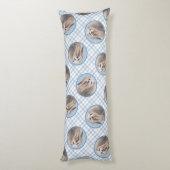 ハバナ絵を描ス銀色かわいいオリジナルペットドッグアート ボディピロー (裏面 (縦))