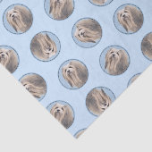 ハバナ絵を描ス銀色かわいいオリジナルペットドッグアート 薄葉紙 (詳細)