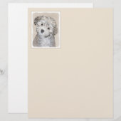 ハバナ絵画の子犬のアート – かわいいオリジナル (正面/裏面)