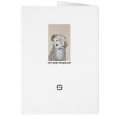 ハバナ絵画の子犬のアート – かわいいオリジナル (裏面)