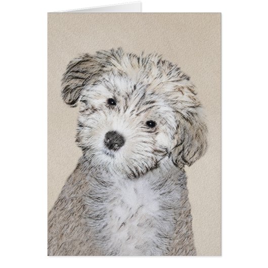 ハバナ絵画の子犬のアート – かわいいオリジナル (正面)