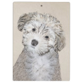 ハバナ絵画の子犬のアート – かわいいオリジナル クリップボード (裏面)