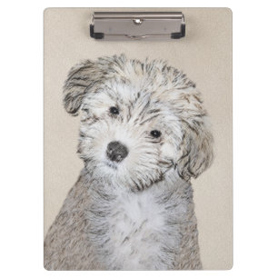 ハバナ絵画の子犬のアート – かわいいオリジナル クリップボード