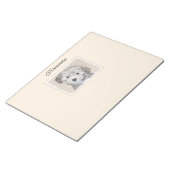 ハバナ絵画の子犬のアート – かわいいオリジナル ノートパッド (アングル)