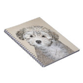 ハバナ絵画の子犬のアート – かわいいオリジナル ノートブック (右側)