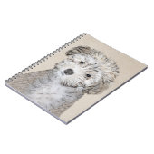 ハバナ絵画の子犬のアート – かわいいオリジナル ノートブック (左側)