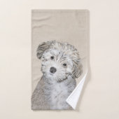 ハバナ絵画の子犬のアート – かわいいオリジナル バスタオルセット (ハンドタオル)