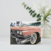 ハバナ通りオルドタイマアメリカンカーキューバ旅行 ポストカード (スタンド正面)