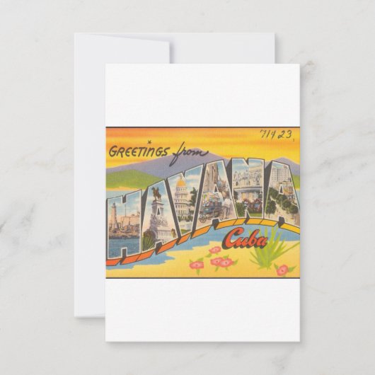 ハバナ・キューバからの挨拶 セーブザデート (正面)