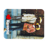 ハバナ・キューバの男伝統的女 マグネット (横)