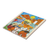 ハバナ、キューバの落書き タイル (側面)