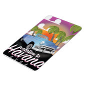 ハバナ、キューバヴィンテージのオートバケーションポスター マグネット (左側)