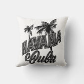 ハバナ・キューバヴィンテージのタイプライスアート。 クッション (裏面)