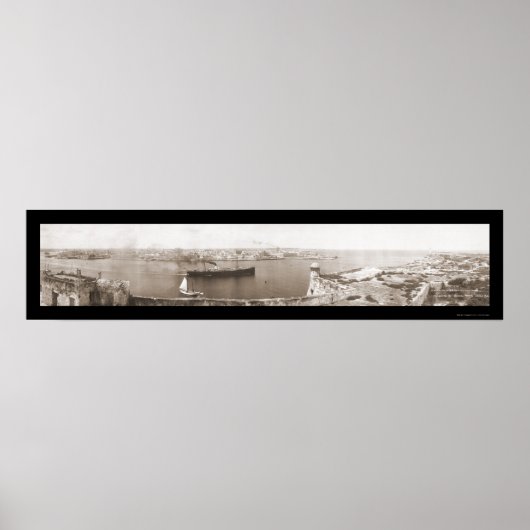 ハバナ、キューバ出発写真1911 ポスター (正面)