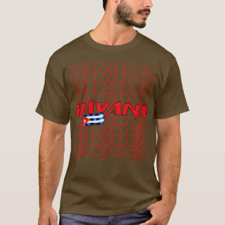 ハバナ・キューバ国旗 Tシャツ