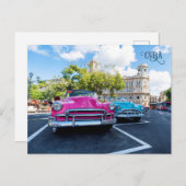 ハバナ・キューバ車 ポストカード (正面/裏面)