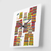 ハバナ・キューバ スクエア壁時計 (傾斜)