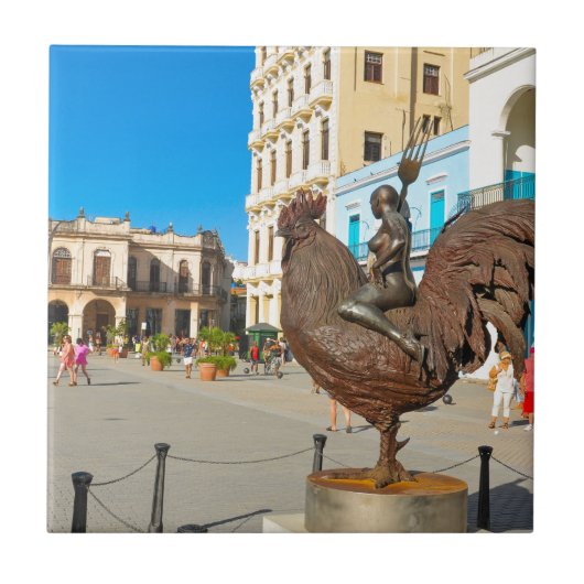 ハバナ、キューバ タイル (正面)