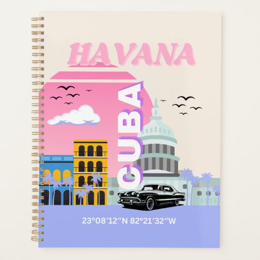 ハバナ・キューバ・トラベルアート プランナー手帳 (正面)