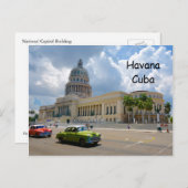 ハバナ，キューバ，首都建物，ハバナ首都 ポストカード (正面/裏面)