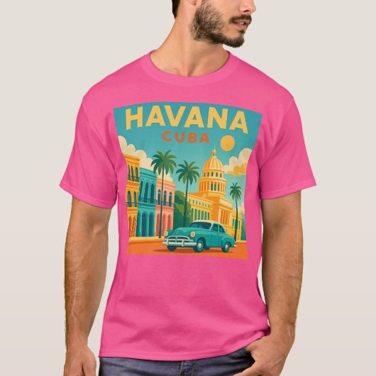 ハバナ・キューバ Tシャツ (正面)