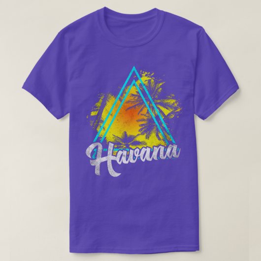 ハバナ・キューバ Tシャツ (デザイン正面)