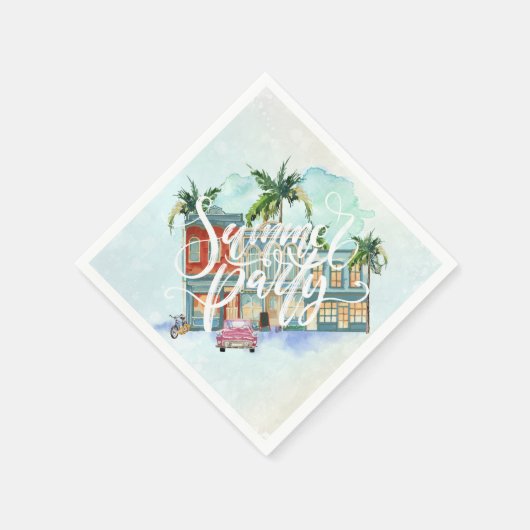 ハバナ・ナイト | サマーパーティー スタンダードカクテルナプキン (角)