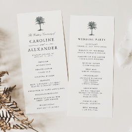 ハバナ・パーム結婚の式典プログラム プログラム