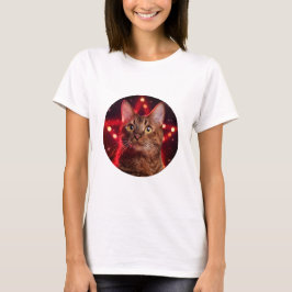 ハバナ・ブラウン猫 Tシャツ