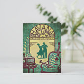 ハバナ・ブルース、踊り・カップル、パーティー、ヴィンテージ インビテーションポストカード (スタンド正面)