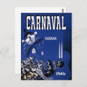 ハバナ・ヴィンテージ旅行ポスター復元 ポストカード (正面/裏面)