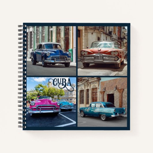 ハバナCUBAカーズカスタム文字 ノートブック (正面)
