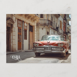 ハバナCUBAカー ポストカード