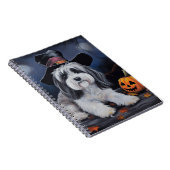 ハバニーズかぼちゃハロウィーン怖い ノートブック (右側)