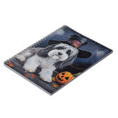 ハバニーズかぼちゃハロウィーン怖い ノートブック (左側)