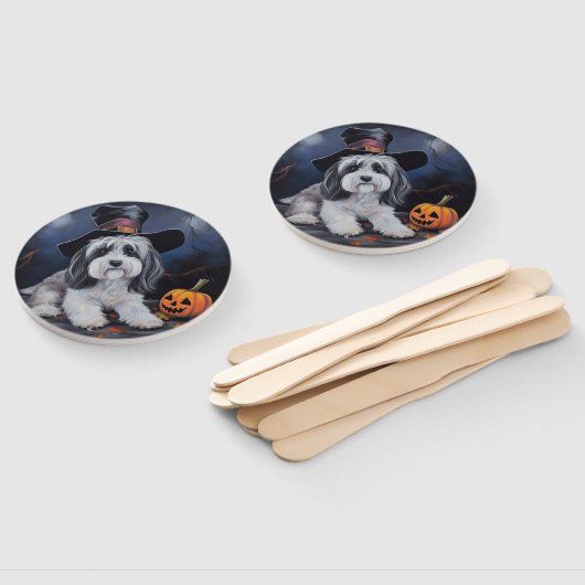 ハバニーズかぼちゃハロウィーン怖い ハンドファン (組立なし)