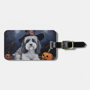 ハバニーズかぼちゃハロウィーン怖い ラゲッジタグ